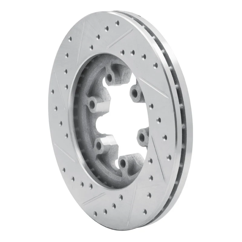 R1 04-08 Chevrolet Colorado Front Right Drilled & Slotted Silver Brake Rotor - Image 3
