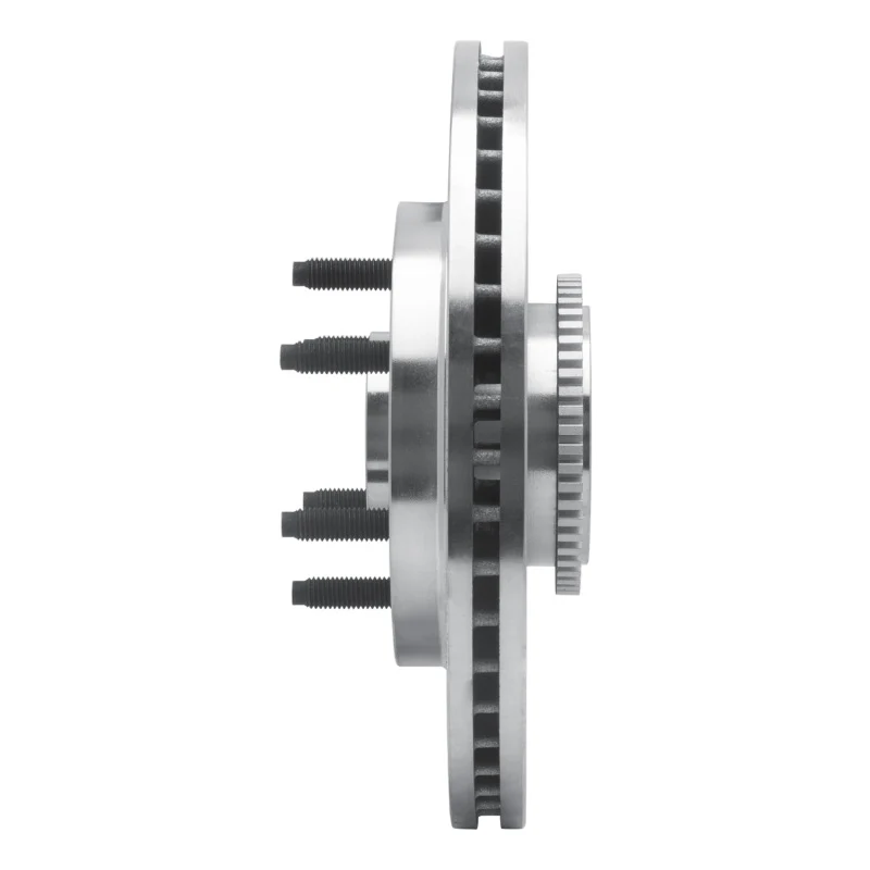 R1 04-08 Ford F-150 RWD Front Left Drilled & Slotted Silver Brake Rotor - Image 5