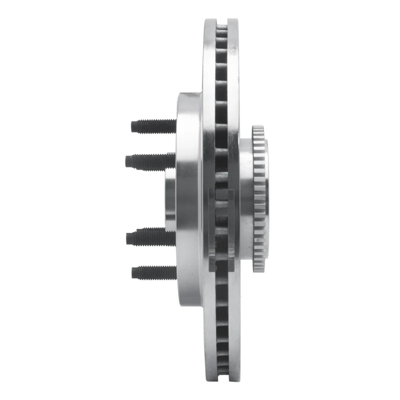 R1 04-08 Ford F-150 RWD Front Right Drilled & Slotted Silver Brake Rotor - Image 5