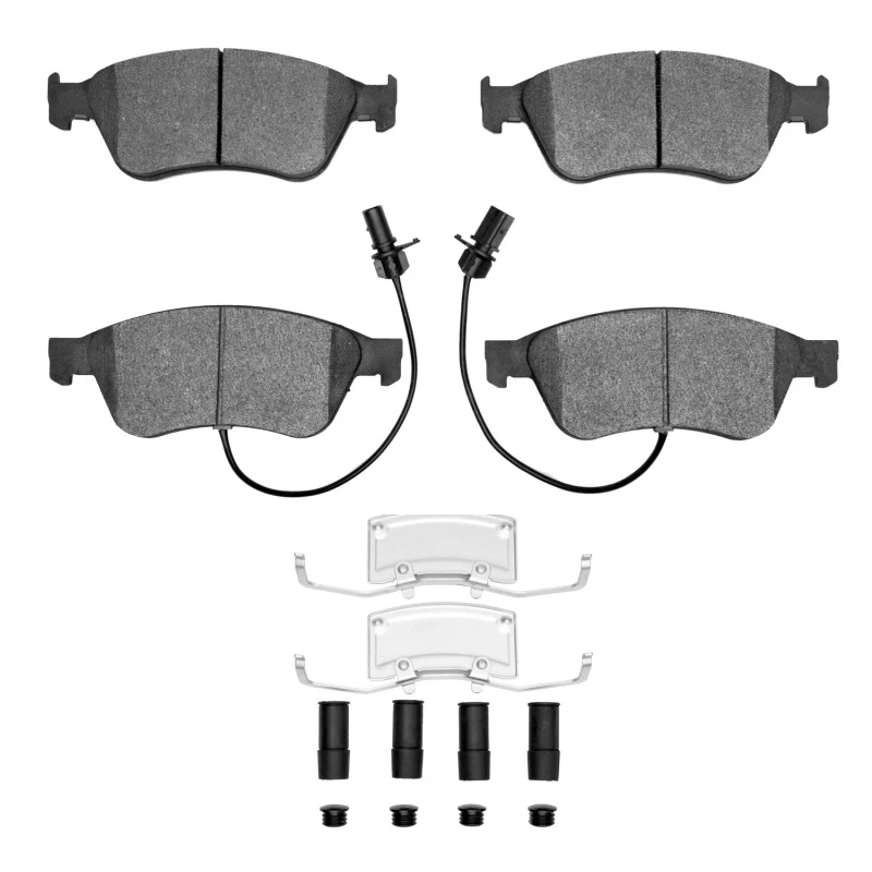 R1 04-11 Volkswagen Phaeton Front Euro Ceramic Brake Pads and Hardware Kit