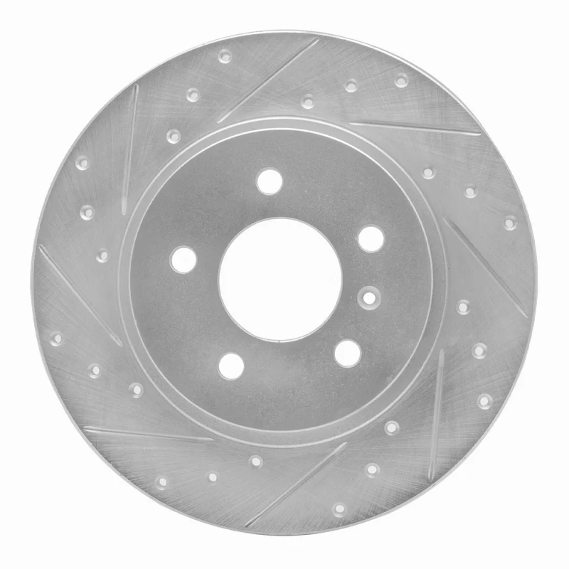 R1 05-05 Buick TERRAZA Rear Left Drilled & Slotted Silver Brake Rotor