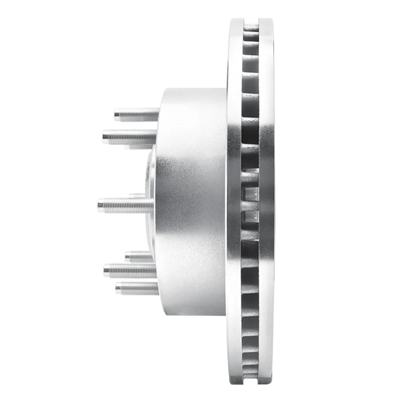 R1 05-07 Ford F-250 2WD (Super Duty) Front Right Drilled & Slotted Silver Brake Rotor - Image 3