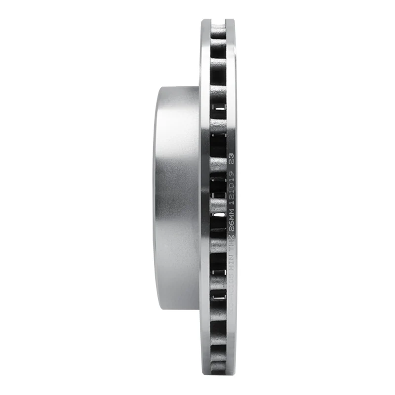R1 05-11 Dodge Dakota 4WD Front Left Drilled & Slotted Silver Brake Rotor - Image 4