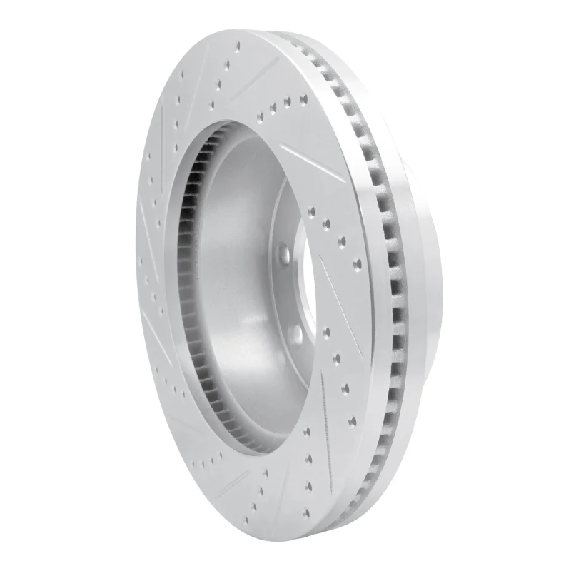 R1 05-12 Ford F-450 Super Duty Front Right Drilled & Slotted Silver Brake Rotor - Image 4