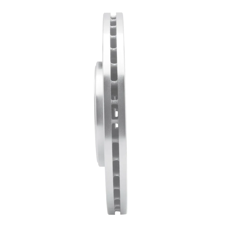 R1 06-10 Jaguar S-Type Front Right Drilled & Slotted Silver Brake Rotor - Image 3
