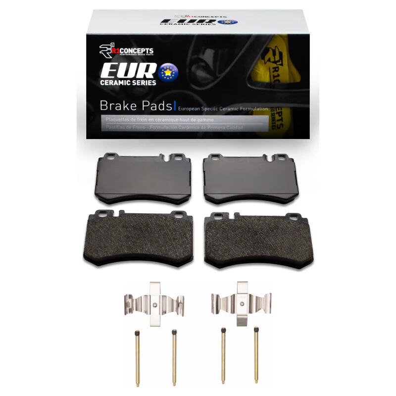 R1 07-13 Mercedes-Benz S600 Rear Euro Ceramic Pads & Hardware Kit