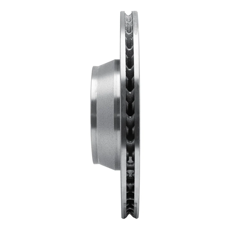 R1 07-16 Porsche Panamera Right Rear Drilled & Slotted Silver Brake Rotor - Image 4