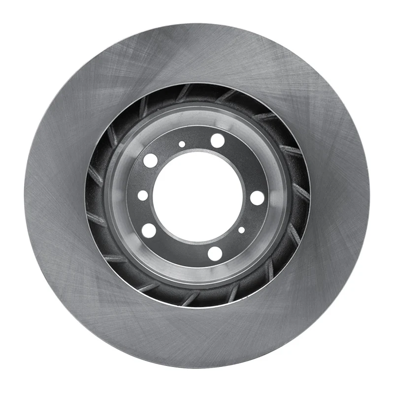 R1 07-16 Porsche Panamera Right Rear Drilled & Slotted Silver Brake Rotor - Image 5