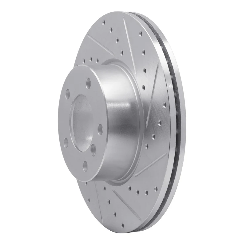 R1 07-21 BMW 228I Front Right Drilled & Slotted Silver Brake Rotor - Image 2