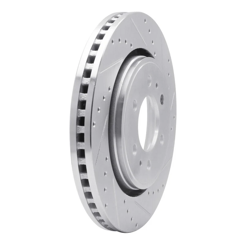 R1 07-21 Ford F-150 RWD Front Right Drilled & Slotted Silver Brake Rotor - Image 5