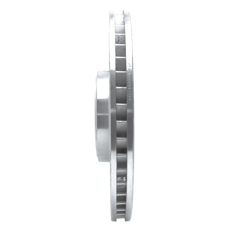 R1 08-09 Jaguar XKR Right Front Drilled & Slotted Silver Brake Rotor - Image 2