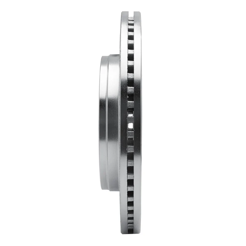 R1 08-12 Jeep J8 Front Left Drilled & Slotted Silver Brake Rotor - Image 4