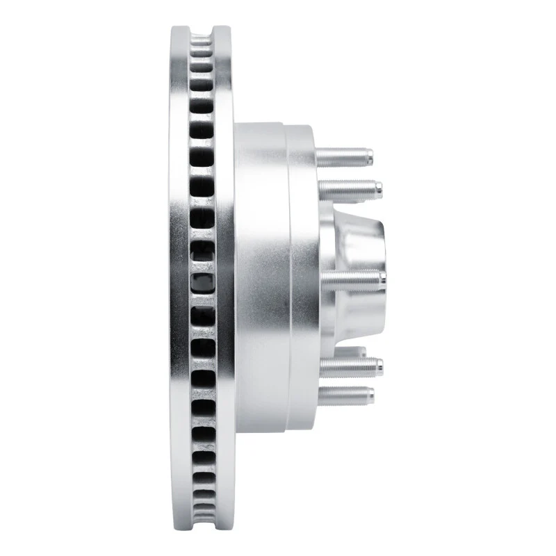 R1 08-25 Ford E-350 Super Duty Front Right Drilled & Slotted Silver Brake Rotor - Image 3