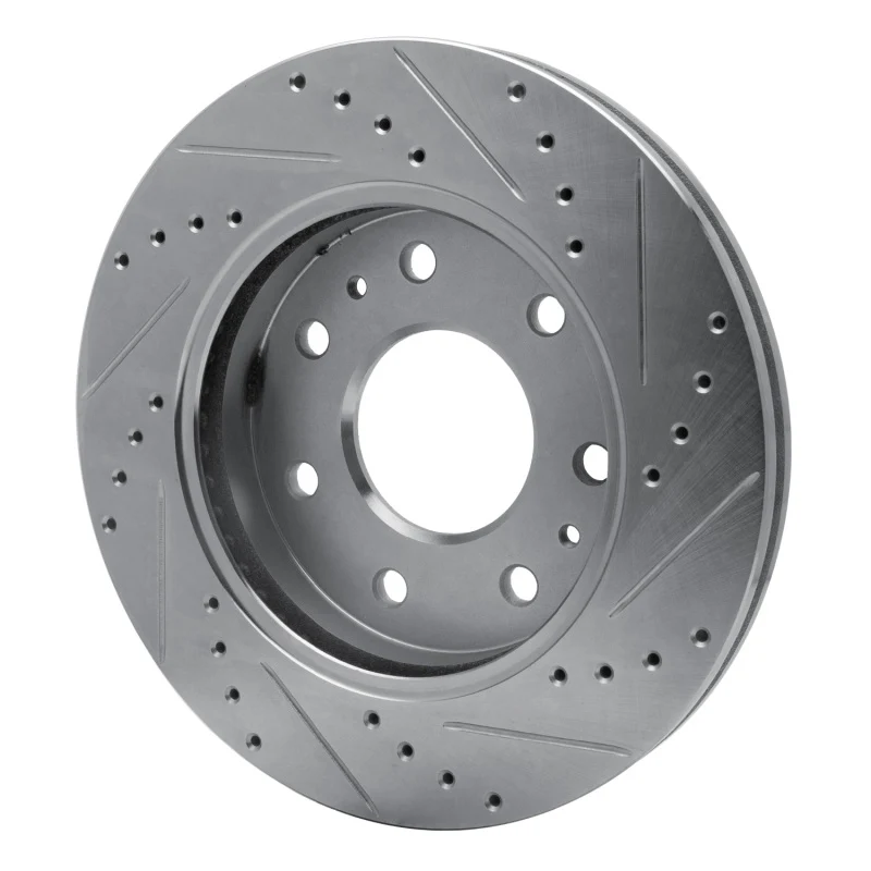 R1 09-09 Ford F-150 RWD Front Left Drilled & Slotted Silver Brake Rotor - Image 5
