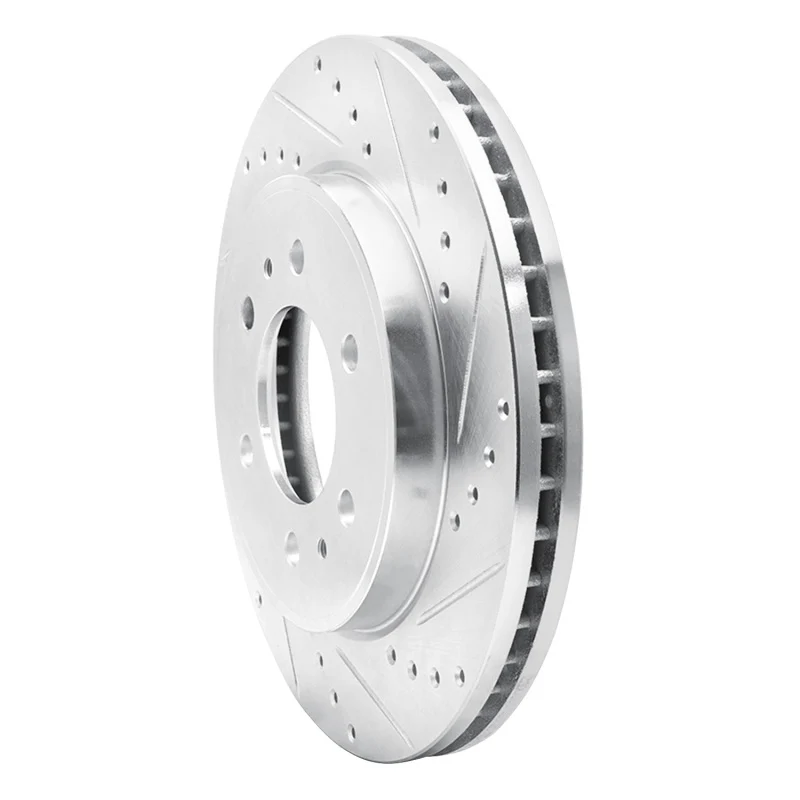 R1 09-09 Ford F-150 RWD Front Right Drilled & Slotted Silver Brake Rotor - Image 4