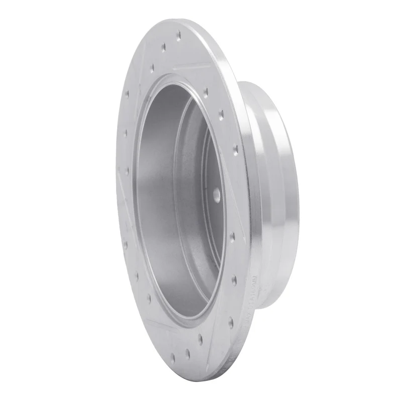 R1 09-16 Hyundai TUCSON Rear Right Drilled & Slotted Silver Brake Rotor - Image 4