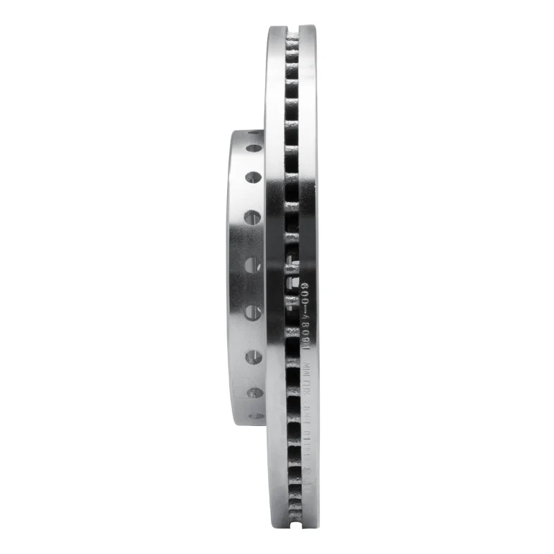 R1 09-20 Chevrolet TAHOE Front Left Drilled & Slotted Silver Brake Rotor - Image 4