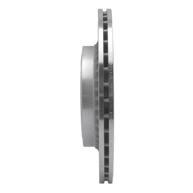 R1 10-17 Volvo XC60 Rear Left Drilled & Slotted Silver Brake Rotor - Image 5