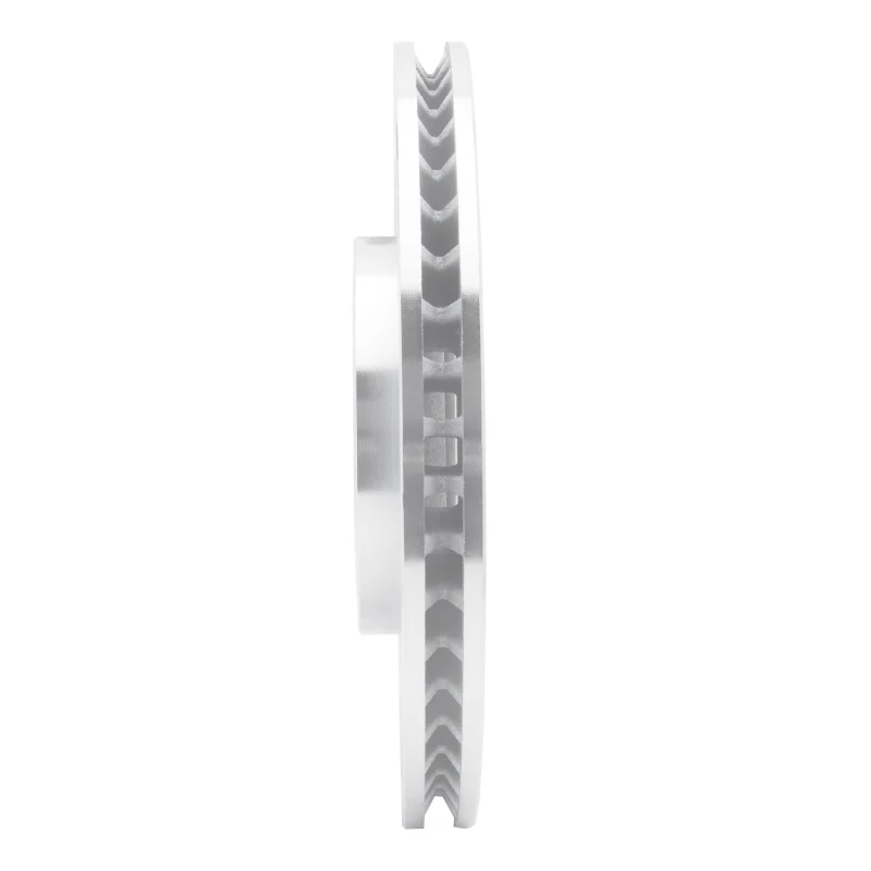 R1 11-14 Ford Mustang Front Left Drilled & Slotted Silver Brake Rotor - Image 3