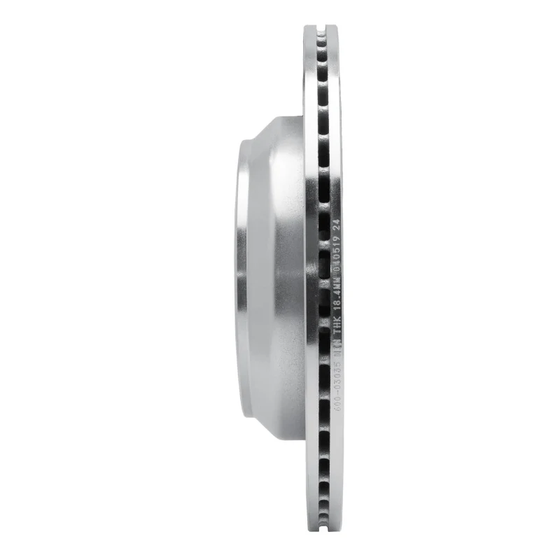 R1 11-17 Hyundai Equus Rear Left Drilled & Slotted Silver Brake Rotor - Image 2