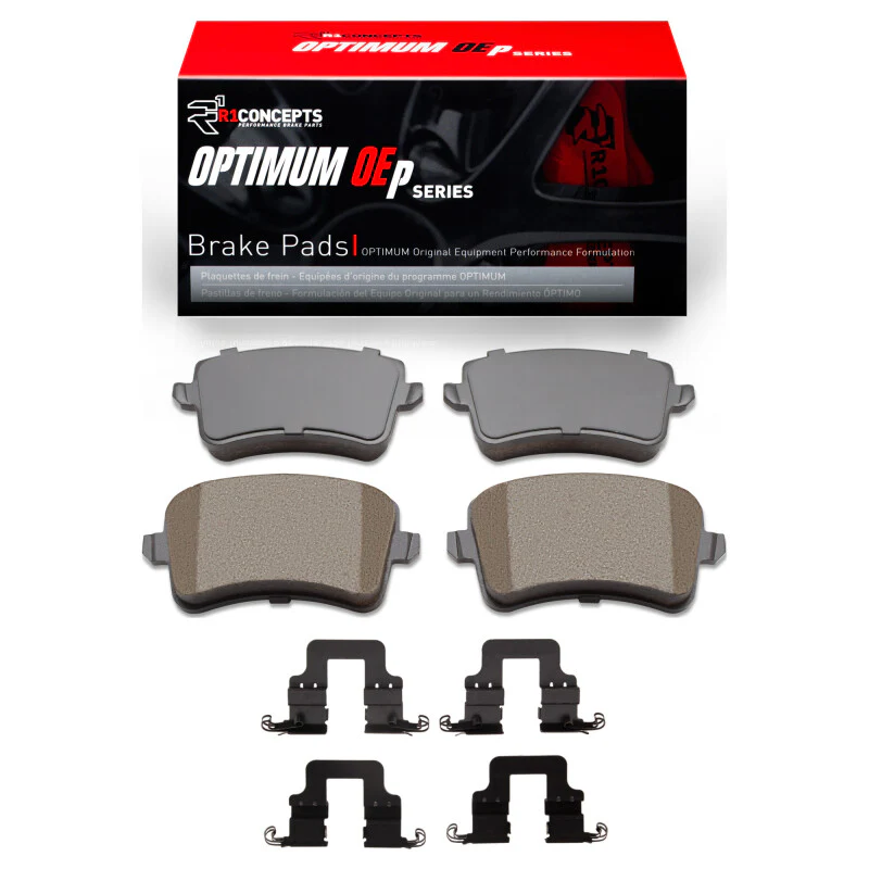 R1 12-17 Audi A4 Quattro Rear Optimum OE Pads & Hardware Kit