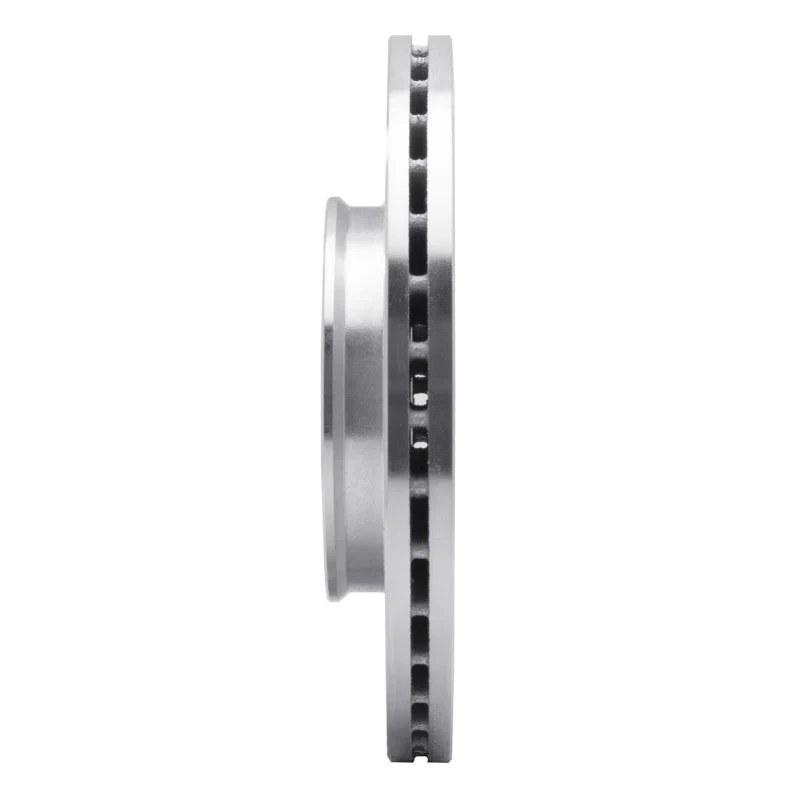 R1 12-25 Dodge Attitude (Mexico) Front Left Drilled & Slotted Silver Brake Rotor - Image 2
