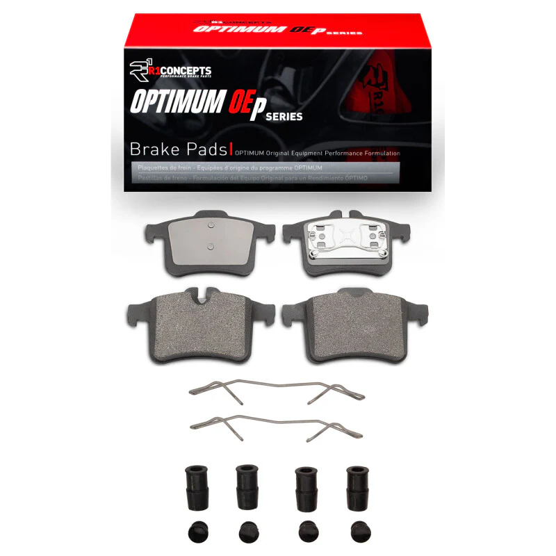 R1 13-15 Jaguar XKR Rear Optimum OE Pads & Hardware Kit