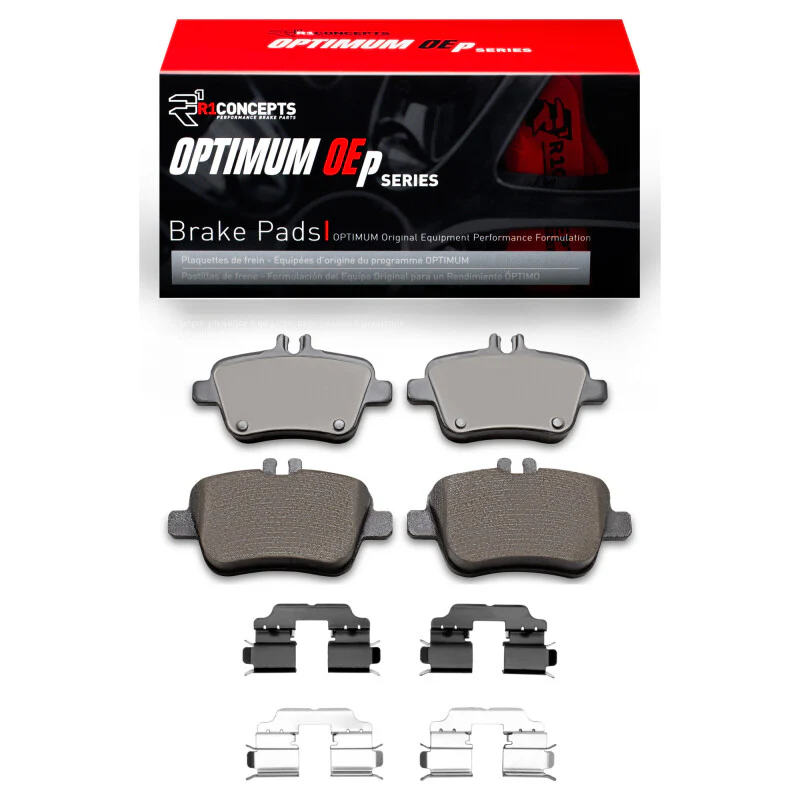 R1 14-17 Mercedes-Benz B Electric Drive Rear Optimum OE Pads & Hardware Kit