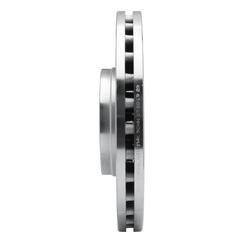 R1 14-19 Ford Transit (Mexico) Front Left Drilled & Slotted Silver Brake Rotor - Image 2