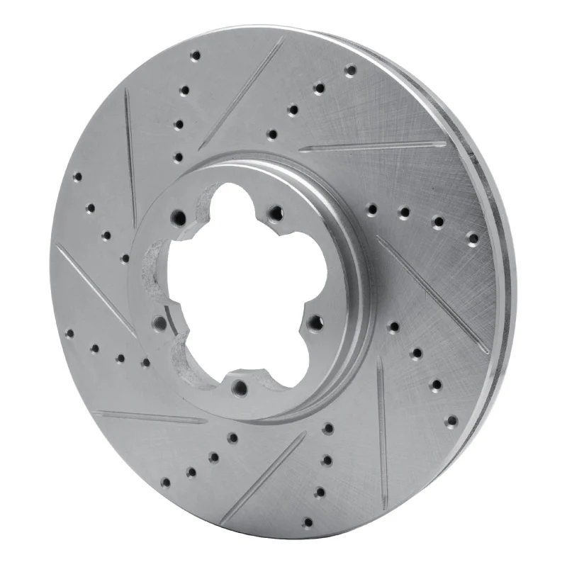 R1 14-19 Ford Transit (Mexico) Front Left Drilled & Slotted Silver Brake Rotor - Image 5