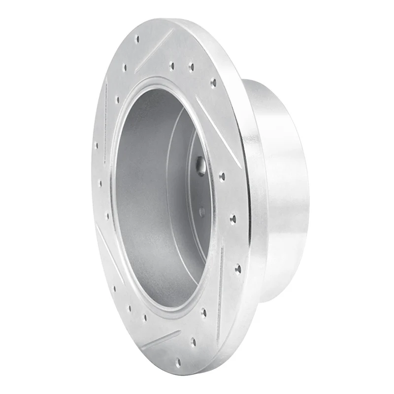 R1 14-21 Ram Promaster 2500 Rear Right Drilled & Slotted Silver Brake Rotor - Image 5