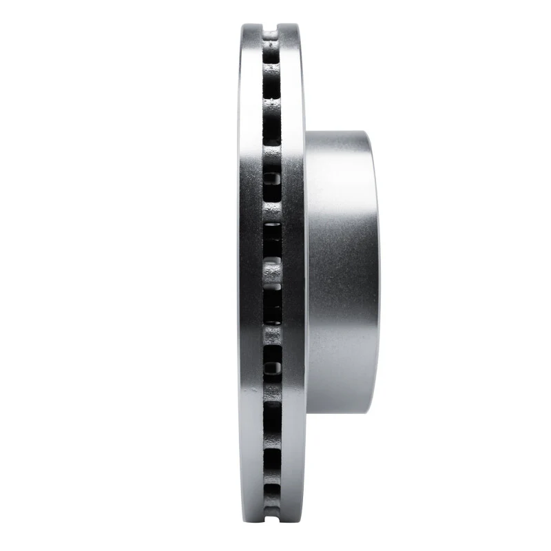 R1 14-25 Ram Promaster 1500 Front Right Drilled & Slotted Silver Brake Rotor - Image 5