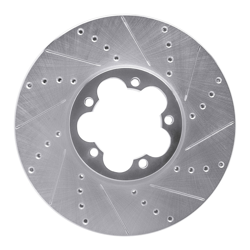 R1 15-25 Ford Transit-350 HD/DRW Front Right Drilled & Slotted Silver Brake Rotor - Image 4