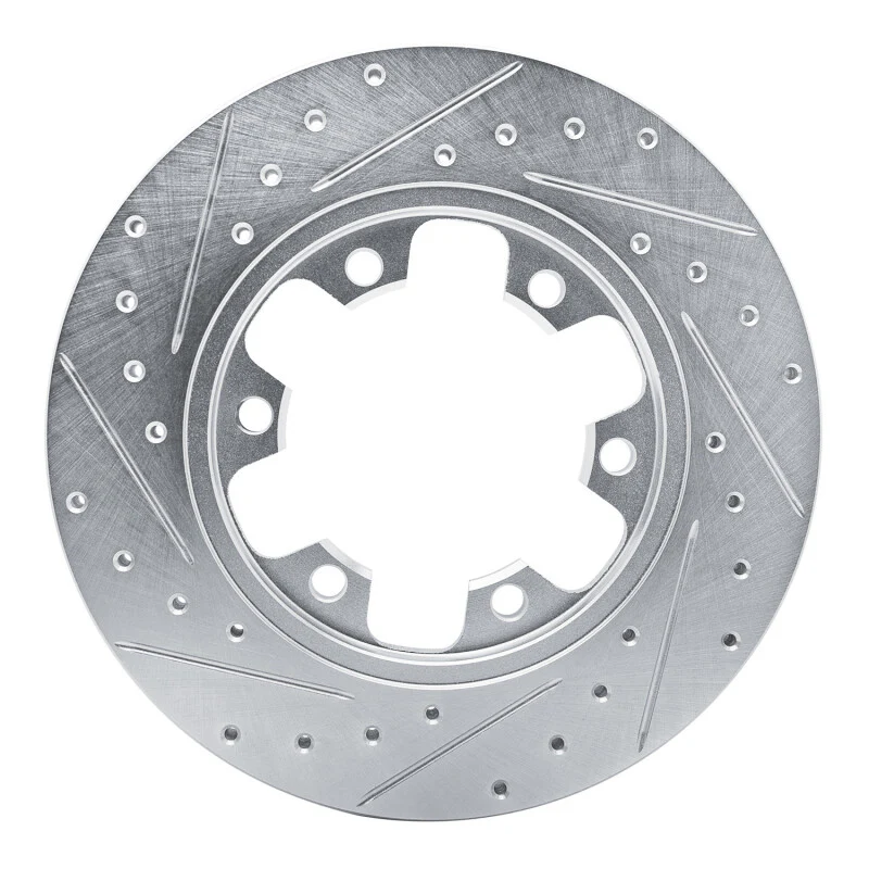 R1 15-25 Ford Transit-350/SRW Rear Right Drilled & Slotted Silver Brake Rotor - Image 3
