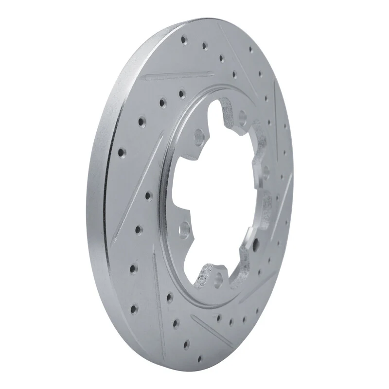 R1 15-25 Ford Transit-350/SRW Rear Right Drilled & Slotted Silver Brake Rotor - Image 4