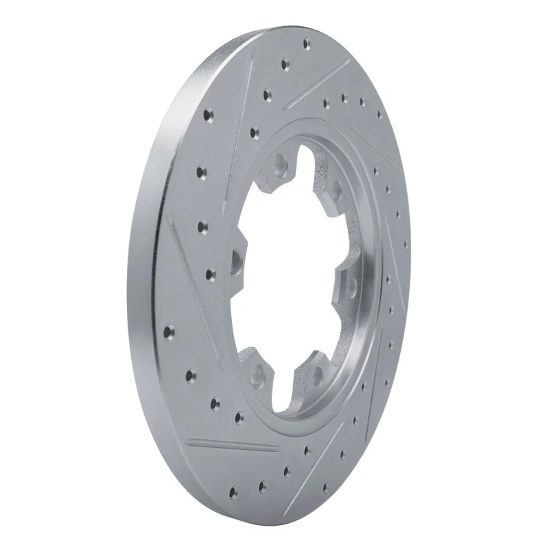 R1 15-25 Ford Transit-350/SRW Rear Right Drilled & Slotted Silver Brake Rotor - Image 5