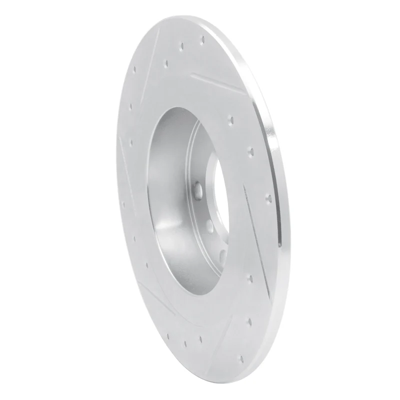 R1 15-26 BMW 228I xDrive Gran Coupe Front Right Drilled & Slotted Silver Brake Rotor - Image 4