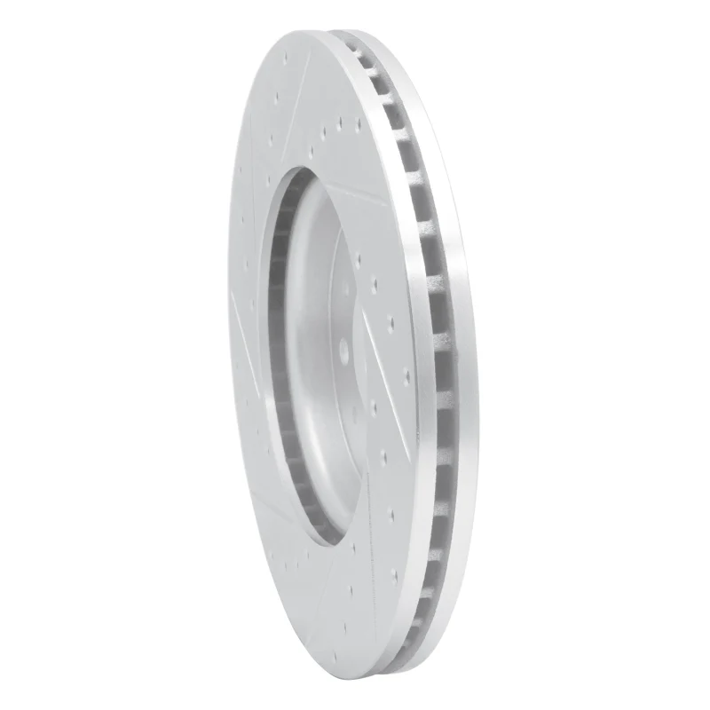 R1 16-21 Buick LaCrosse Front Right Drilled & Slotted Silver Brake Rotor - Image 5