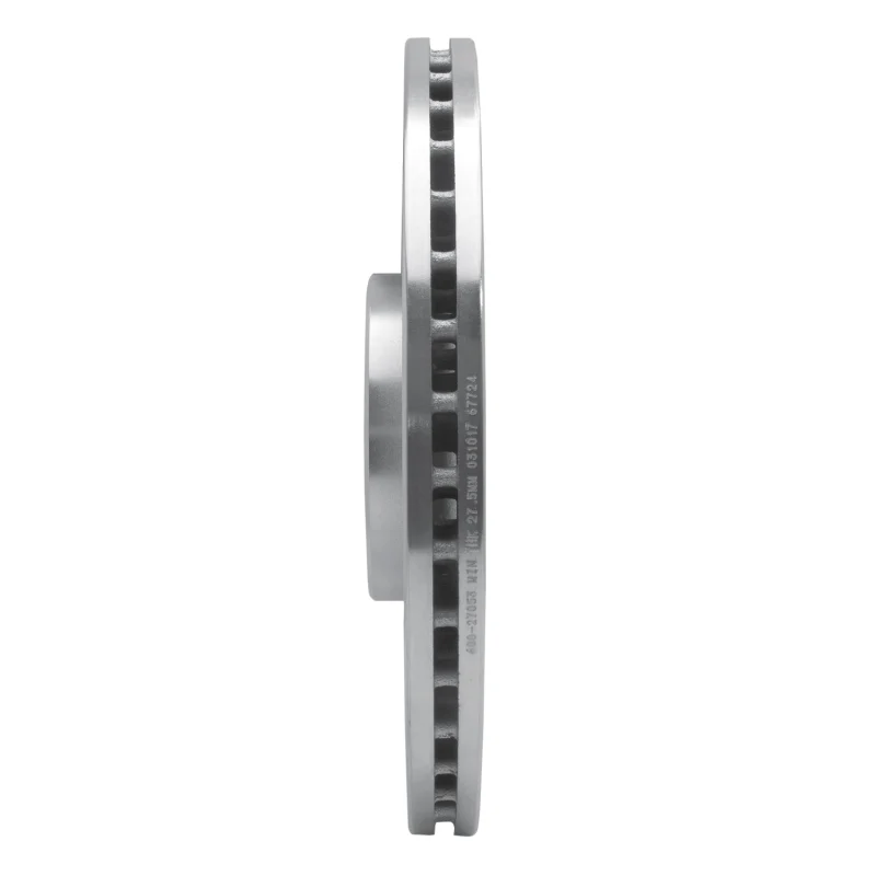 R1 16-26 Volvo XC90 Front Left Drilled & Slotted Silver Brake Rotor - Image 4
