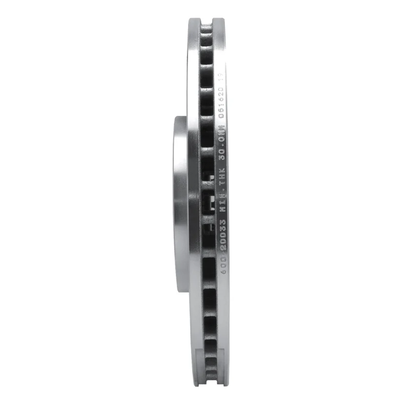 R1 17-20 Jaguar F-Pace Front Left Drilled & Slotted Silver Brake Rotor - Image 2