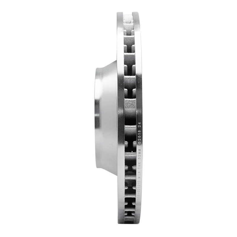 R1 17-23 Porsche Panamera Right Front Drilled & Slotted Silver Brake Rotor - Image 5