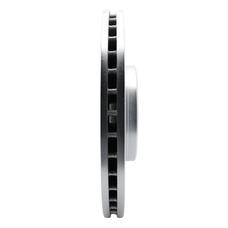R1 17-25 Volvo S90 Front Right Drilled & Slotted Silver Brake Rotor - Image 4