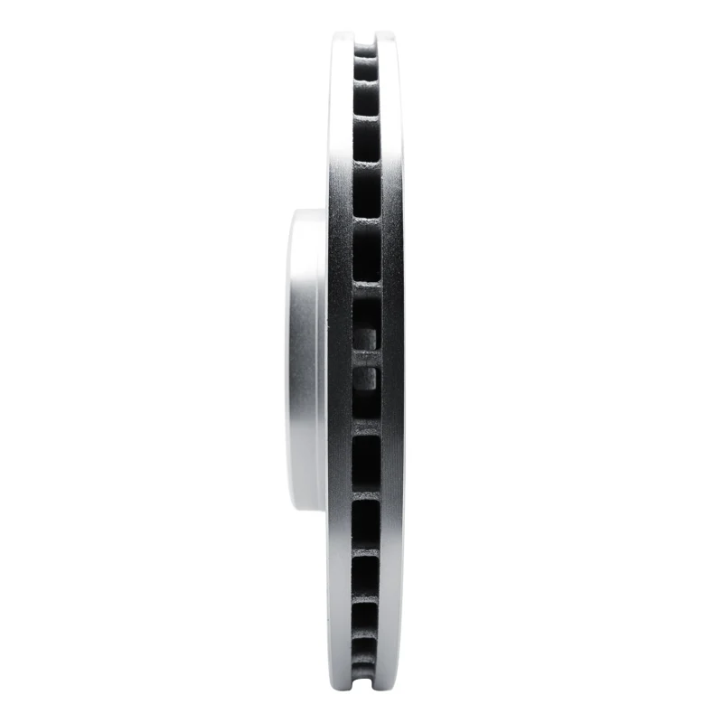 R1 17-25 Volvo V90 Front Left Drilled & Slotted Silver Brake Rotor - Image 2