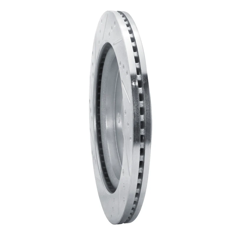R1 18-21 Ford F-150 4WD Rear Right Drilled & Slotted Silver Brake Rotor - Image 4