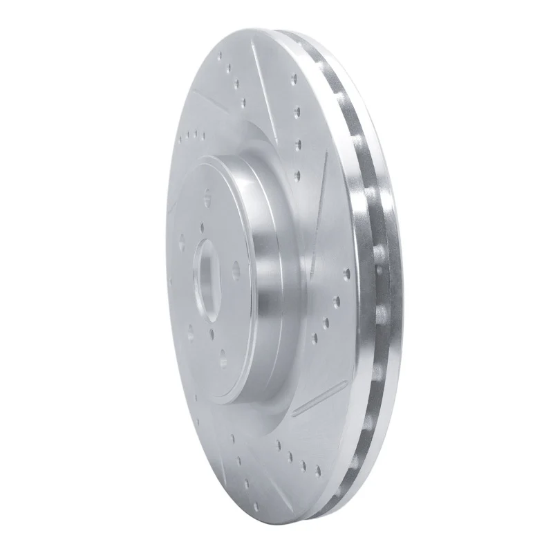 R1 18-25 Subaru WRX Front Right Drilled & Slotted Silver Brake Rotor - Image 4
