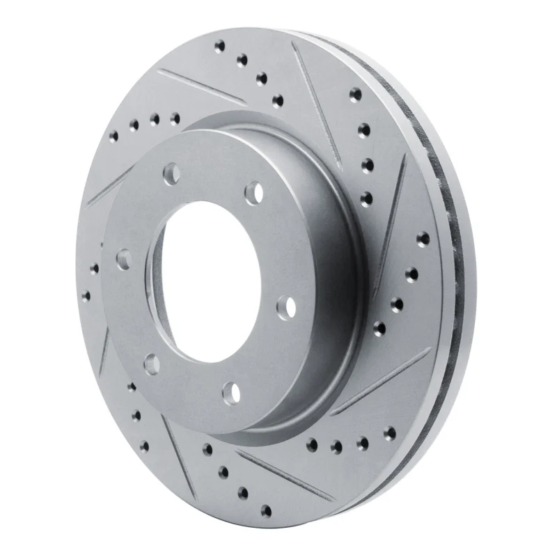 R1 19-25 Ford Ranger (USA/Canada) Front Right Drilled & Slotted Silver Brake Rotor - Image 5