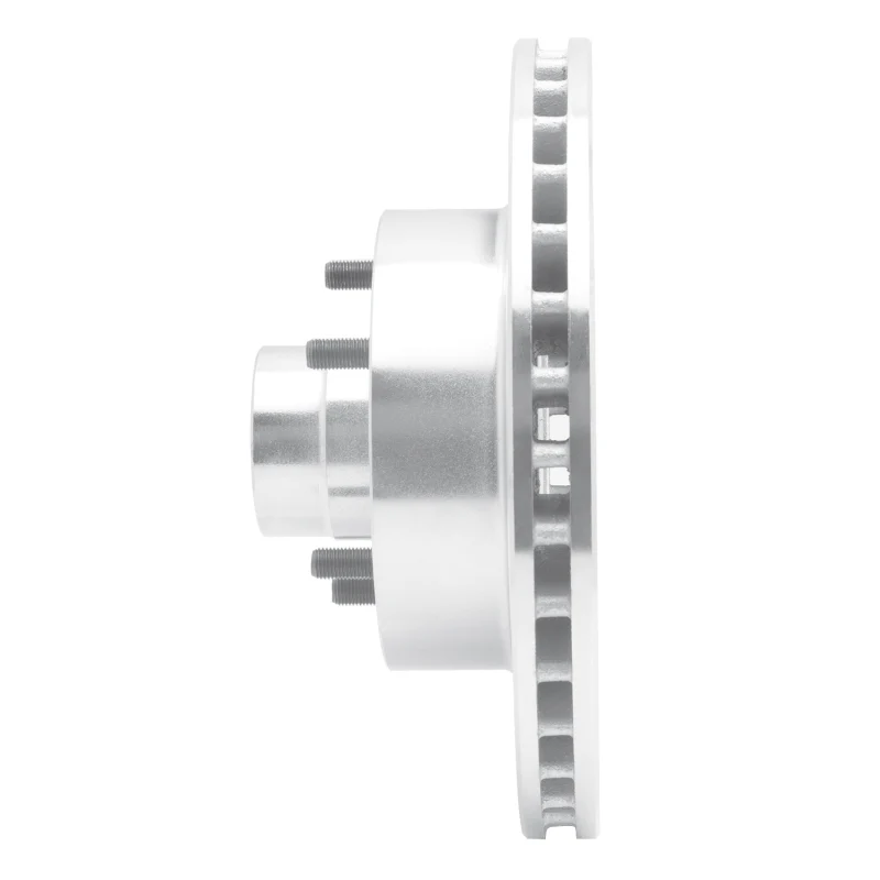 R1 1970-1981 Buick Estate Wagon Front Left Drilled & Slotted Silver Brake Rotor - Image 5