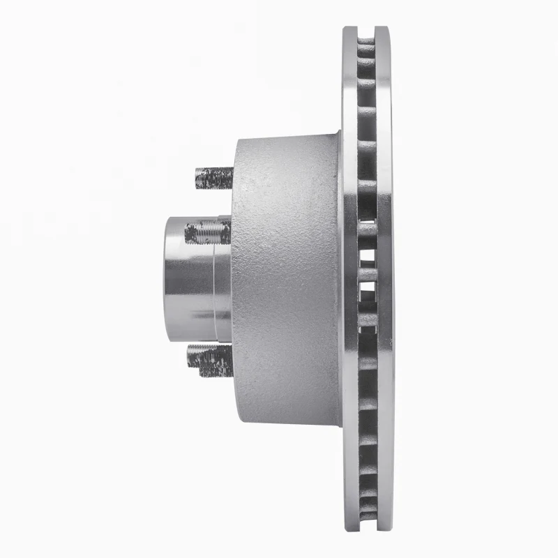 R1 1973-1989 Chrysler CORDOBA Front Right Drilled & Slotted Silver Brake Rotor - Image 5