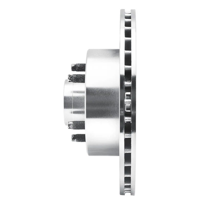 R1 1974-1980 Ford Granada Front Right Drilled & Slotted Silver Brake Rotor - Image 3