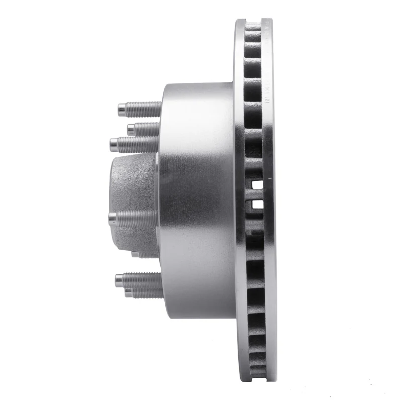 R1 1986-1994 Ford E-250 Econoline Club Wagon Front Right Drilled & Slotted Silver Brake Rotor - Image 3